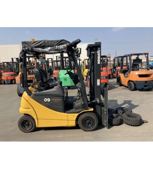 Xe nâng điện ngồi lái 900kg 3 mét dịch giá Komatsu FB09H-12, đời cao 2020 đã qua sử dụng